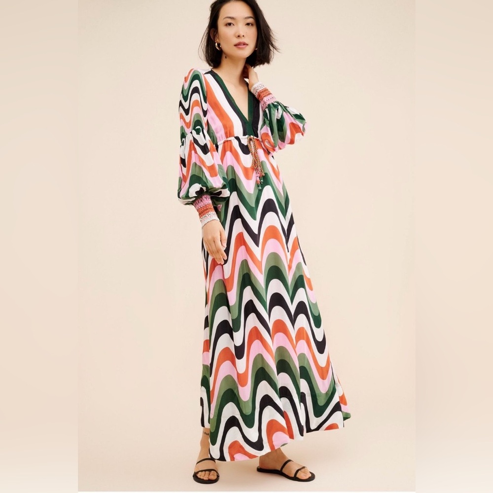FARM Rio Vibrant Long Sleeve Dress - Picture 2 of 4